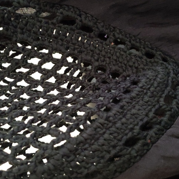 Ms Purple Black Sleeveless Swimsuit Crochet Coverup Size M - Picture 7 of 9